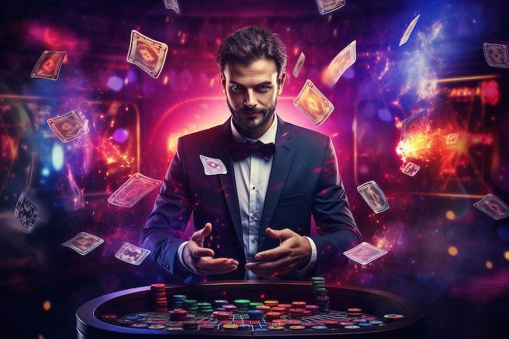 Meja taruhan American Roulette dengan berbagai pilihan taruhan yang ditandai